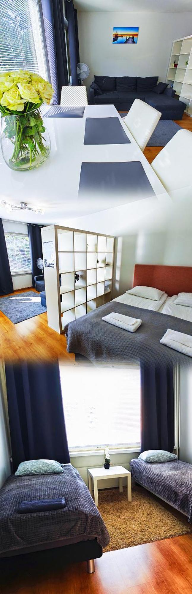 3-Room Apartment In Oulu Center, Parking 외부 사진